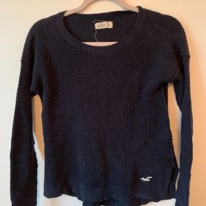 Knit navy sweater
